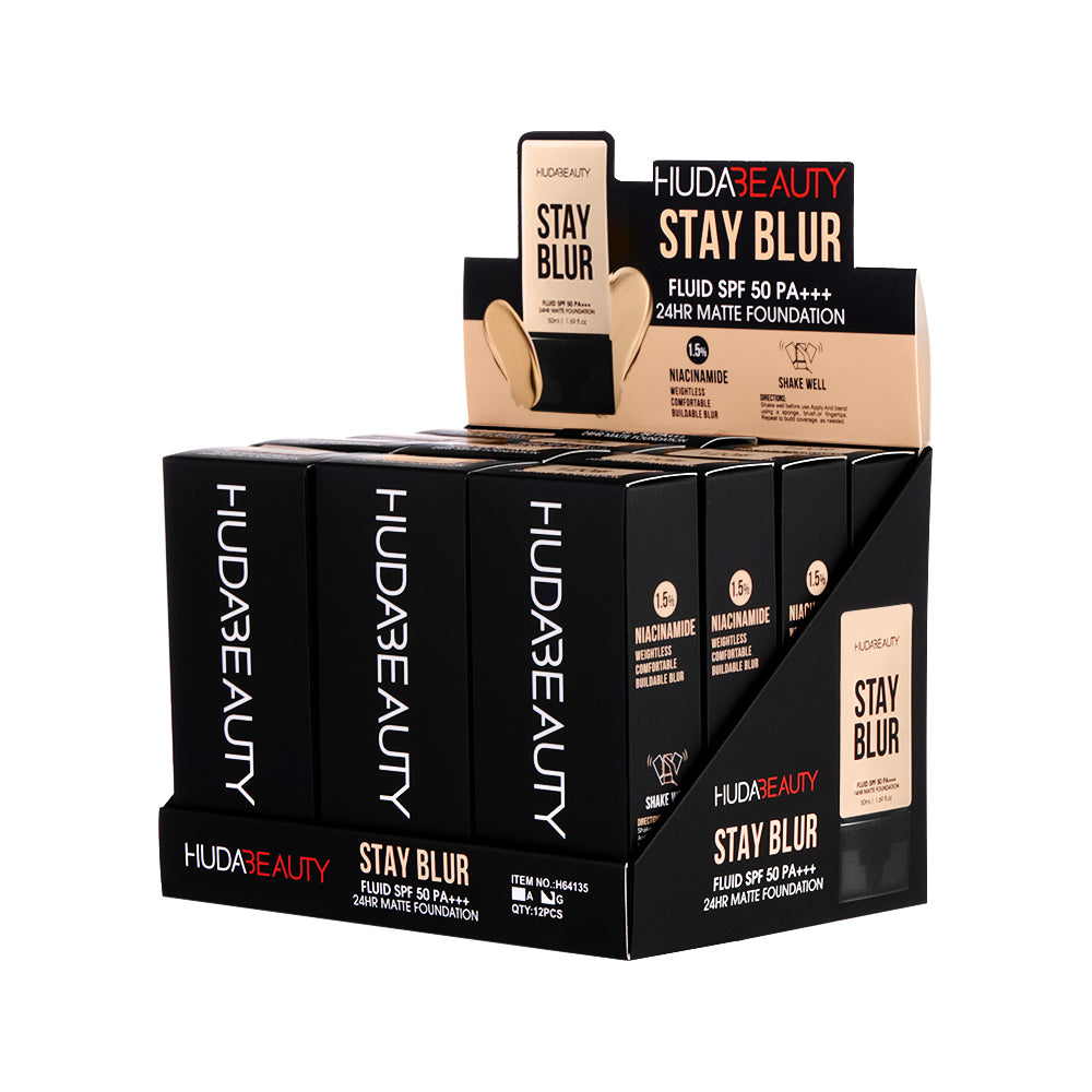 HUDA BEAUTY STAY BLUR 24HR MATTE FOUNDATION with Niacinamide