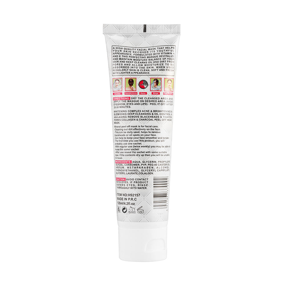 HudaBeauty 4.2 oz 120 ml Collagen Peel-Off Facial Mask: Reduce Sagging Dullness For Glowing Care