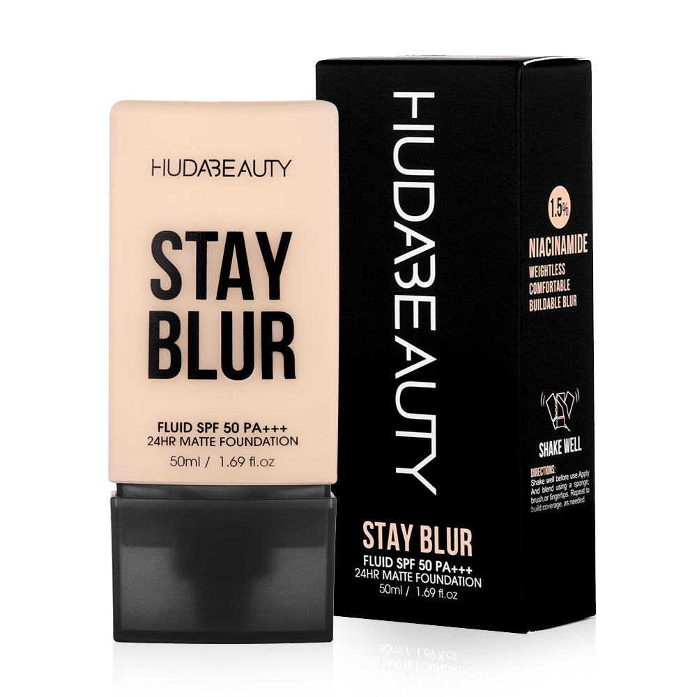 HUDA BEAUTY STAY BLUR 24HR MATTE FOUNDATION with Niacinamide