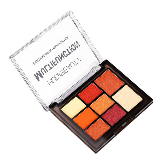 HUDA BEAUTY Eyeshadow & Highlighter Palette 8 Colors 100% AUTHENTIC