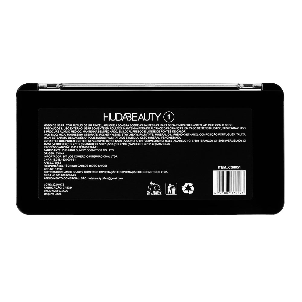 Huda Beauty Eye Shadow Palette Makeup Eye Brightener Makeup Highlighter Vegan Cruelty -free