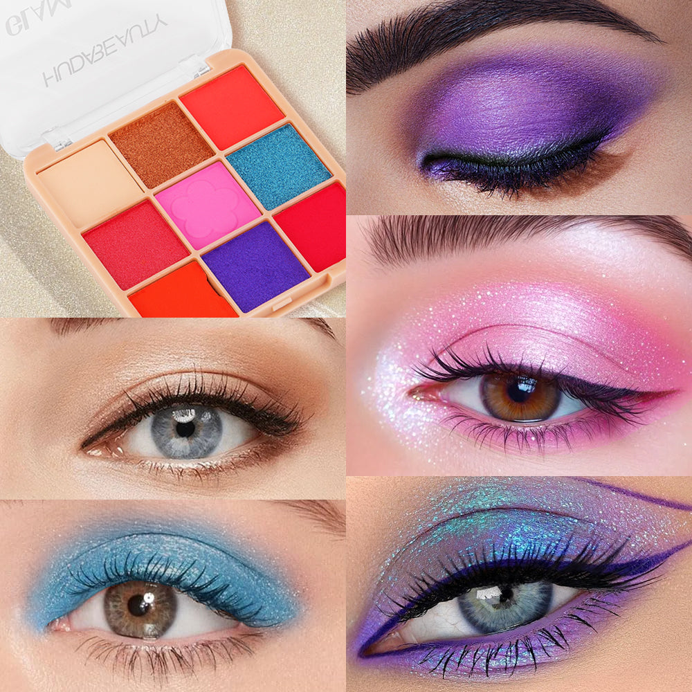 Huda Beauty Eyeshadow Palette  ColorStay Day to Night Up to 24 Hour Eye Makeup  9 Pigmented Matte & Shimmer Shades