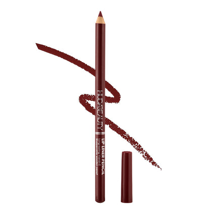 Huda Beauty Lip Liner Pencil, Highly-Pigmented Pencil For Shaping & Sculpting Lips, Semi-Matte Finish, Vegan & Cruelty-Free