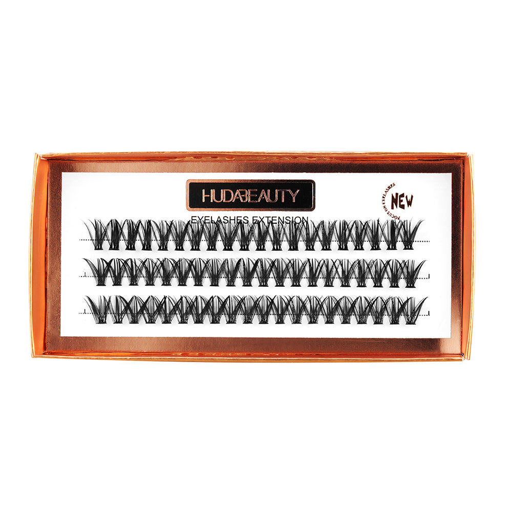 Huda Beauty Natural Lash Clusters Kit Wispy Lash Extension Kit Waterproof Lash Clusters