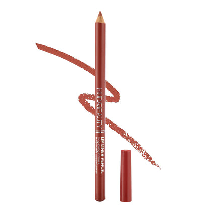 Huda Beauty Lip Liner Pencil, Highly-Pigmented Pencil For Shaping & Sculpting Lips, Semi-Matte Finish, Vegan & Cruelty-Free