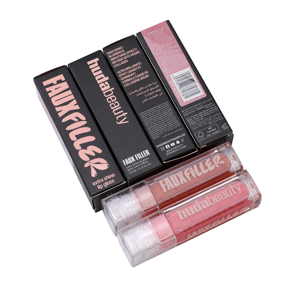 HUDA BEAUTY FAUX FILLER EXTRA SHINE LIP GLOSS