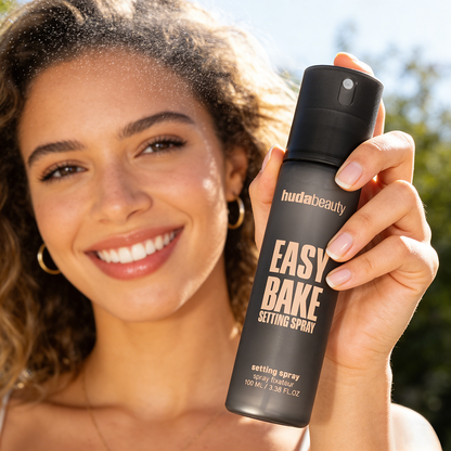 HUDA BEAUTY EASY BAKE SETTING SPRAY with 16-Hour Wear - Size: 3.38 oz / 100 ml