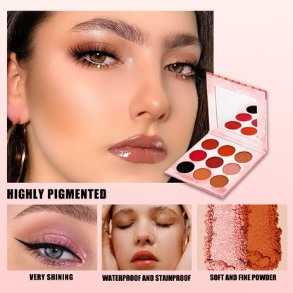 Huda Beauty Eyeshadow Palette Long-lasting Wear, Travel Makeup with Mirror Cruelty Free