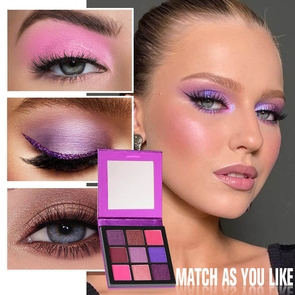 Huda Beauty Eyeshadow Palette, ColorStay Day to Night Up to 24 Hour Eye Makeup, 9 Pigmented Matte & Shimmer Shades