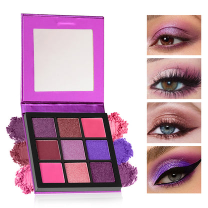 Huda Beauty Eyeshadow Palette, ColorStay Day to Night Up to 24 Hour Eye Makeup, 9 Pigmented Matte & Shimmer Shades