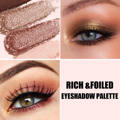 Huda Beauty Eyeshadow Palette Makeup Set, Matte Shimmer Glitter Pressed Pearl All Highly Pigmented Blending Powder