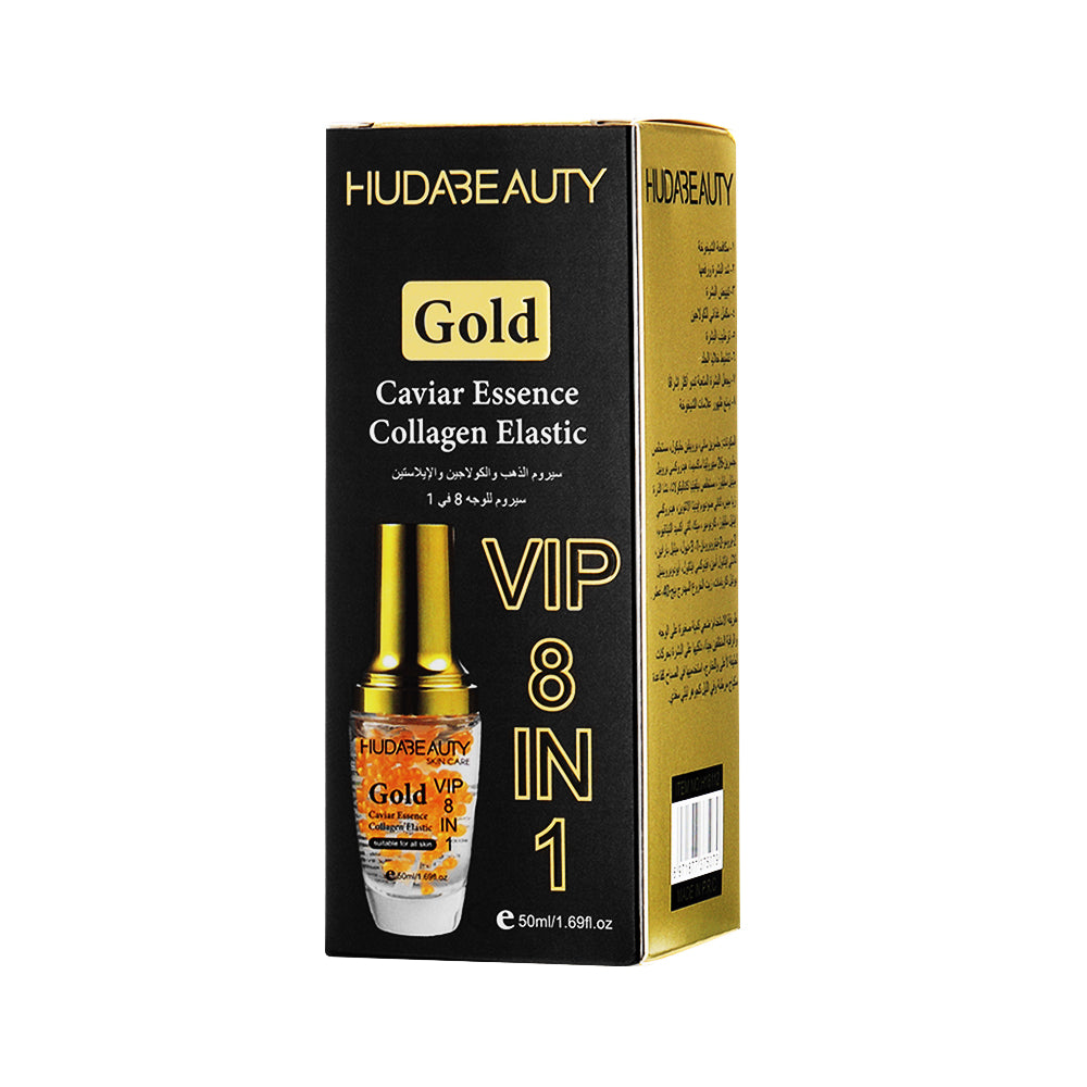 Huda Beauty Gold Caviar Essence Collagen Elastic 8 in 1 Skin Care Glow Collagen Booster Serum
