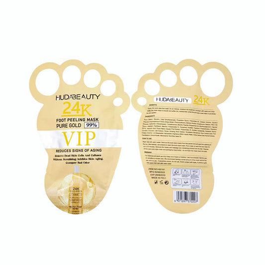 HUDA BEAUTY FOOT PEELING MASK:Glow Up Your Soles