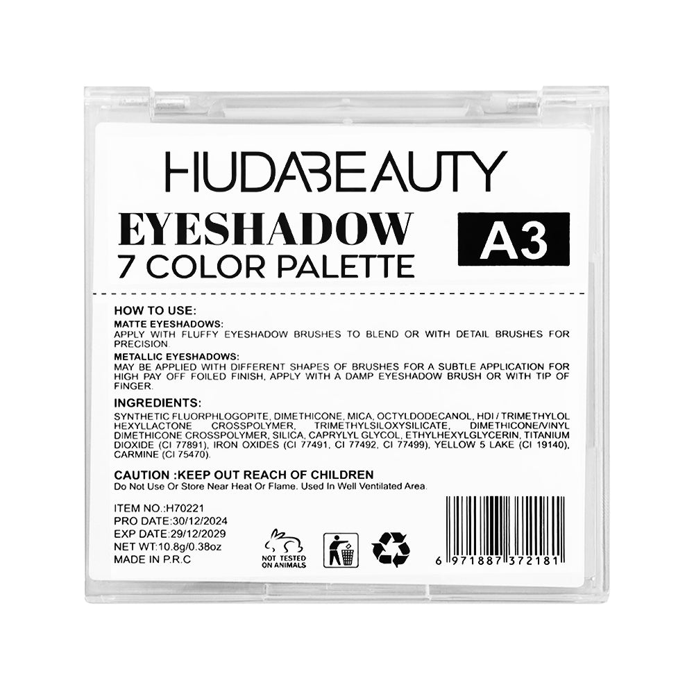 HUDA BEAUTY  7-Color Eyeshadow Palette