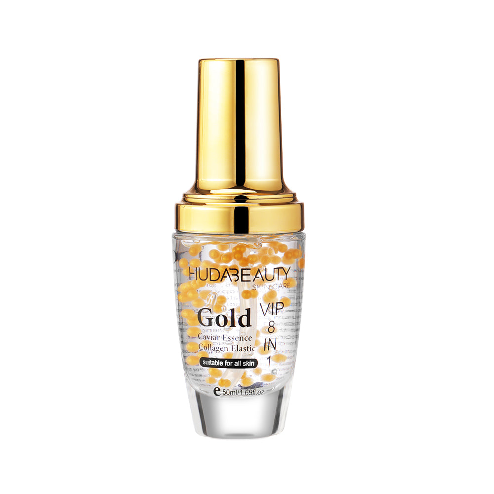 Huda Beauty Gold Caviar Essence Collagen Elastic 8 in 1 Skin Care Glow Collagen Booster Serum