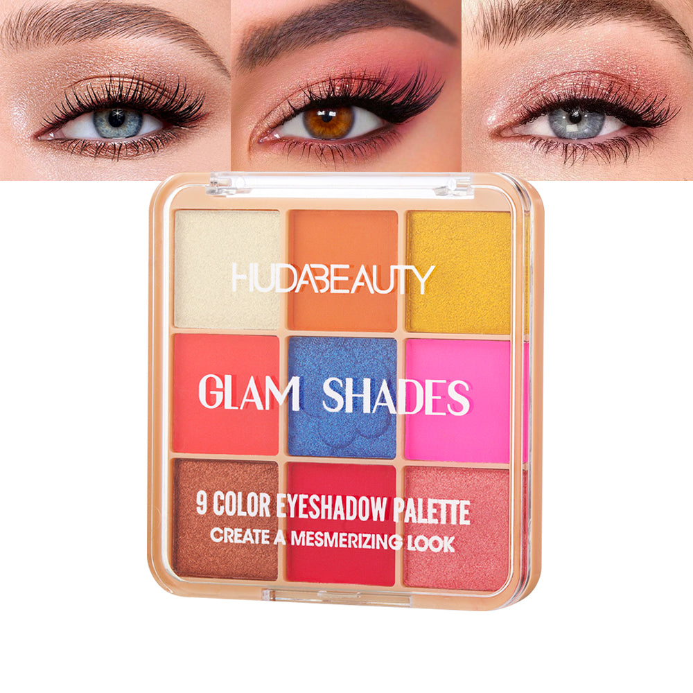 Huda Beauty Eyeshadow Palette  ColorStay Day to Night Up to 24 Hour Eye Makeup  9 Pigmented Matte & Shimmer Shades