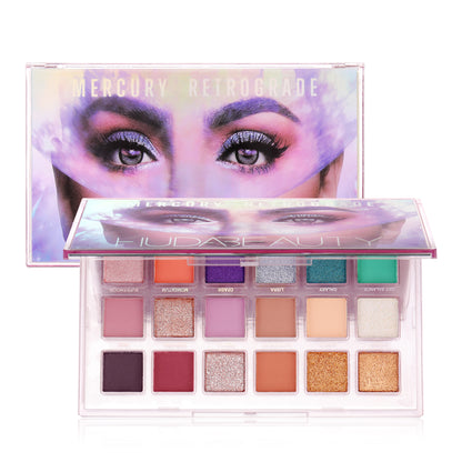 Huda Beauty Eyeshadow Palette 18 Colors Make Up Matte Shimmer Glitter Eye Shadow Pallet Highlighter Gifts for Friends