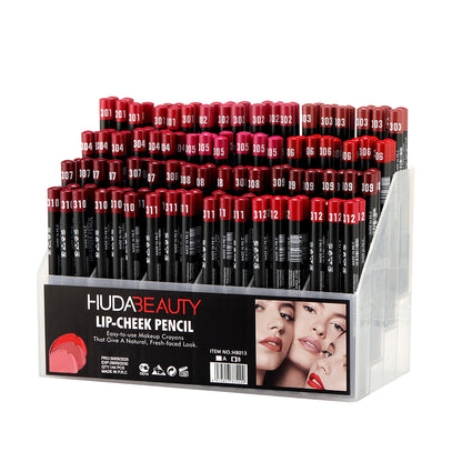 Huda Beauty Lip Pencil - Long Lasting Lip Liner Pencil, Makeup Lip Liner & Lip Pencil Sharpener,  Vegan & Cruelty-Free All-Day Wear Lip Definition