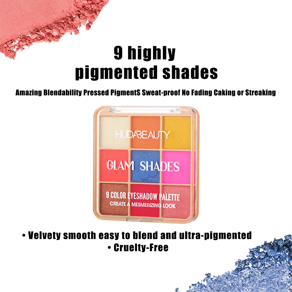 Huda Beauty Eyeshadow Palette  ColorStay Day to Night Up to 24 Hour Eye Makeup  9 Pigmented Matte & Shimmer Shades