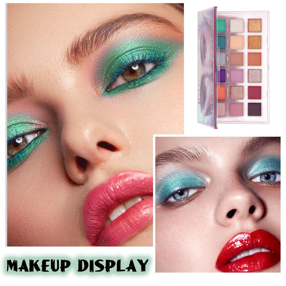 Huda Beauty Eyeshadow Palette 18 Colors Make Up Matte Shimmer Glitter Eye Shadow Pallet Highlighter Gifts for Friends