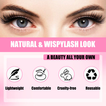 Huda Beauty Natural Lash Clusters Kit Wispy Lash Extension Kit Waterproof Lash Clusters