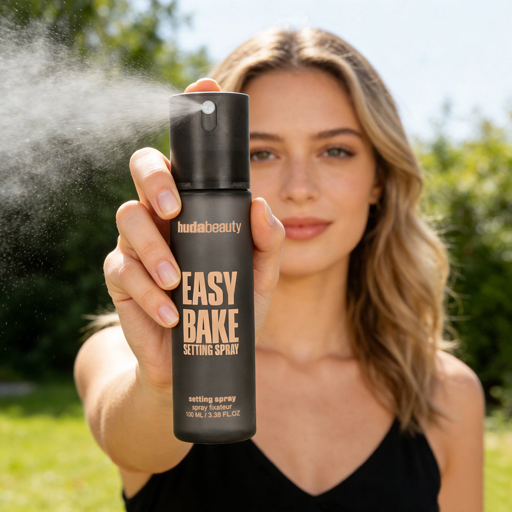 HUDA BEAUTY EASY BAKE SETTING SPRAY with 16-Hour Wear - Size: 3.38 oz / 100 ml