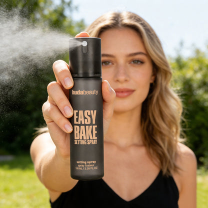 HUDA BEAUTY EASY BAKE SETTING SPRAY with 16-Hour Wear - Size: 3.38 oz / 100 ml