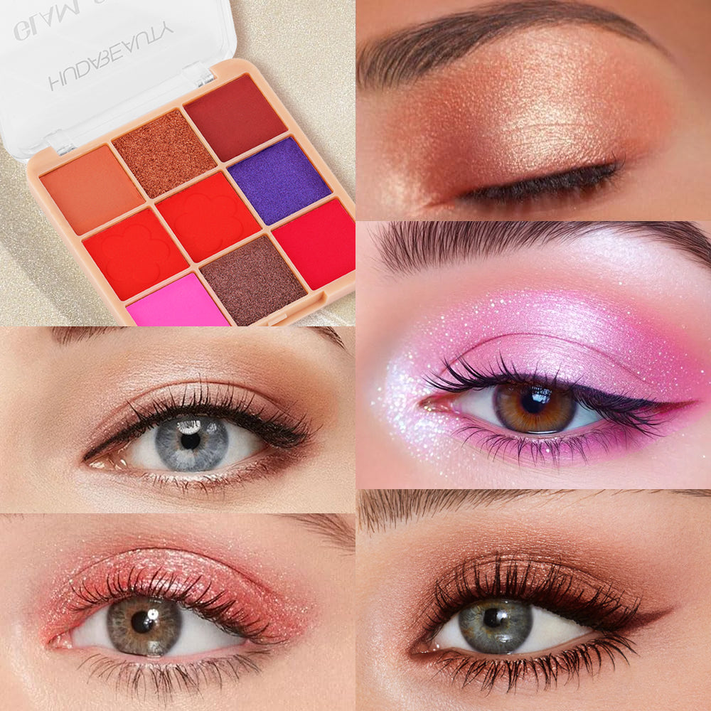 Huda Beauty Eyeshadow Palette  ColorStay Day to Night Up to 24 Hour Eye Makeup  9 Pigmented Matte & Shimmer Shades