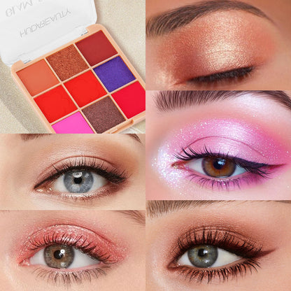 Huda Beauty Eyeshadow Palette  ColorStay Day to Night Up to 24 Hour Eye Makeup  9 Pigmented Matte & Shimmer Shades