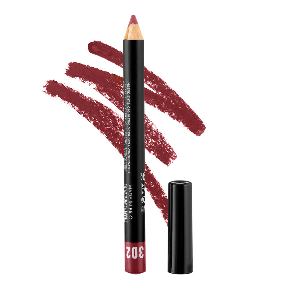 Huda Beauty Lip Pencil - Long Lasting Lip Liner Pencil, Makeup Lip Liner & Lip Pencil Sharpener,  Vegan & Cruelty-Free All-Day Wear Lip Definition