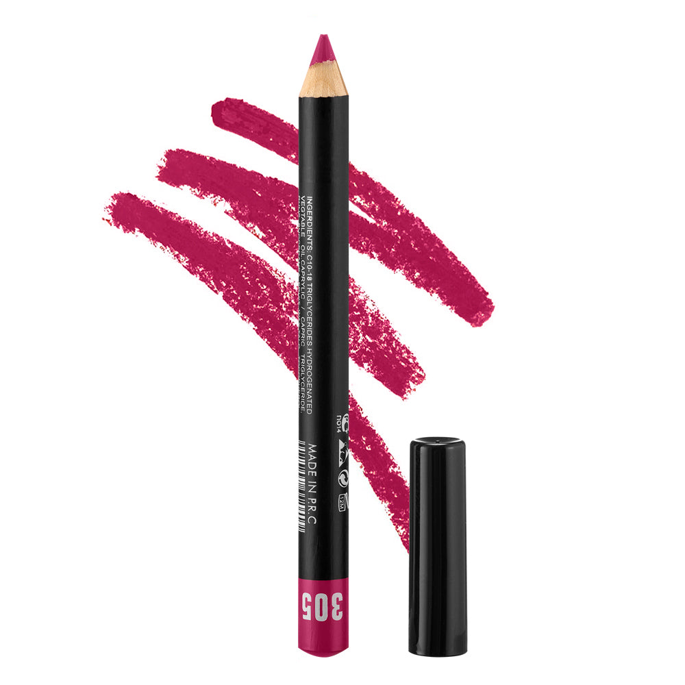 Huda Beauty Lip Pencil - Long Lasting Lip Liner Pencil, Makeup Lip Liner & Lip Pencil Sharpener,  Vegan & Cruelty-Free All-Day Wear Lip Definition