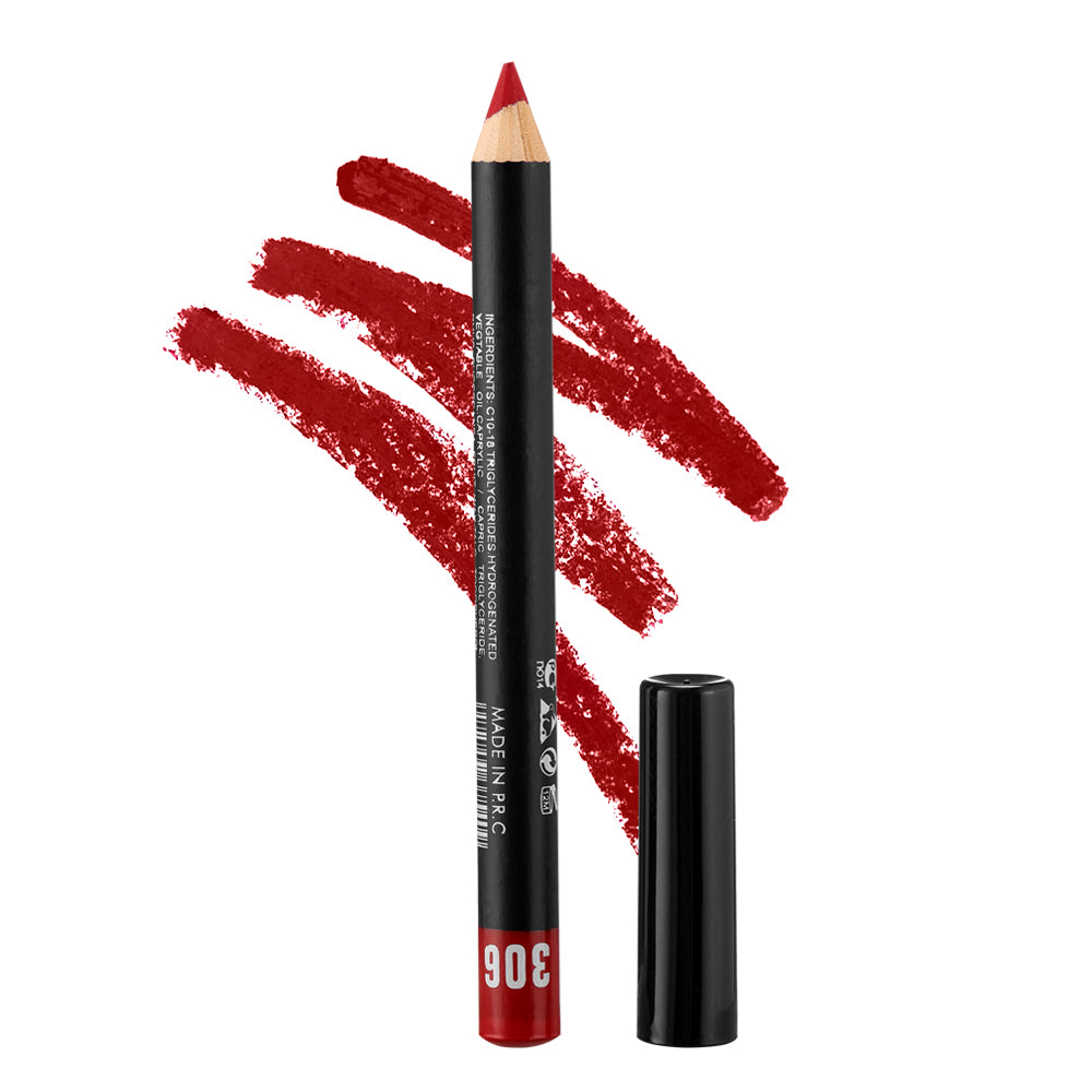 Huda Beauty Lip Pencil - Long Lasting Lip Liner Pencil, Makeup Lip Liner & Lip Pencil Sharpener,  Vegan & Cruelty-Free All-Day Wear Lip Definition