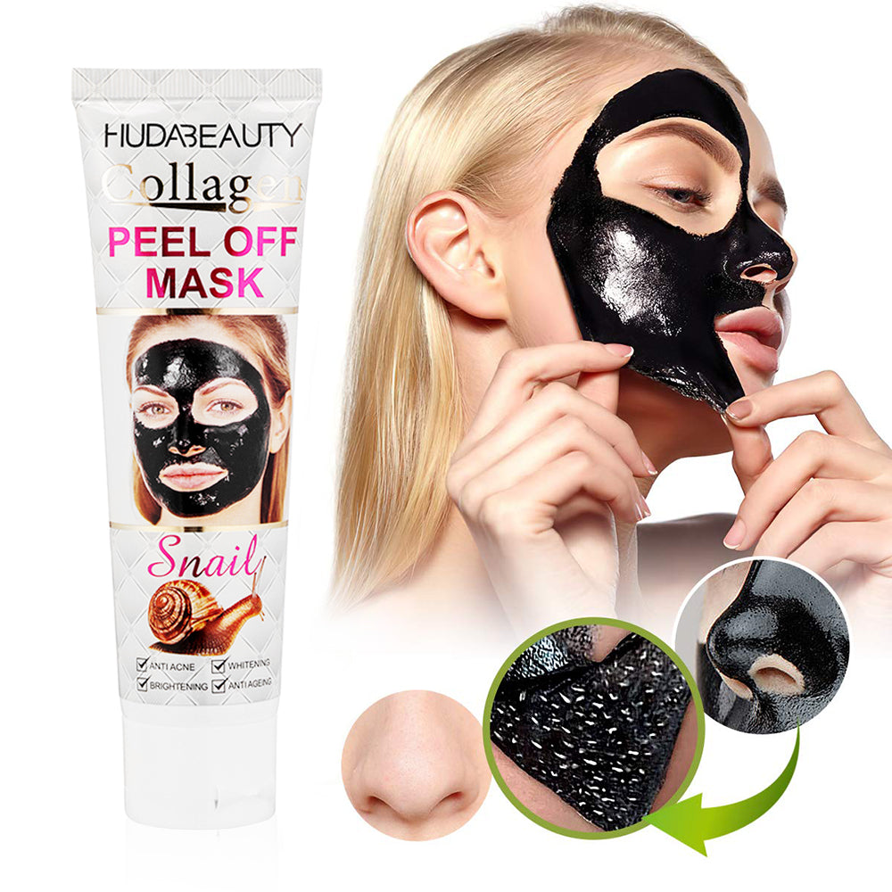HudaBeauty 4.2 oz 120 ml Collagen Peel-Off Facial Mask: Reduce Sagging Dullness For Glowing Care