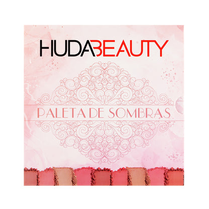 Huda Beauty Eyeshadow Palette Long-lasting Wear, Travel Makeup with Mirror Cruelty Free
