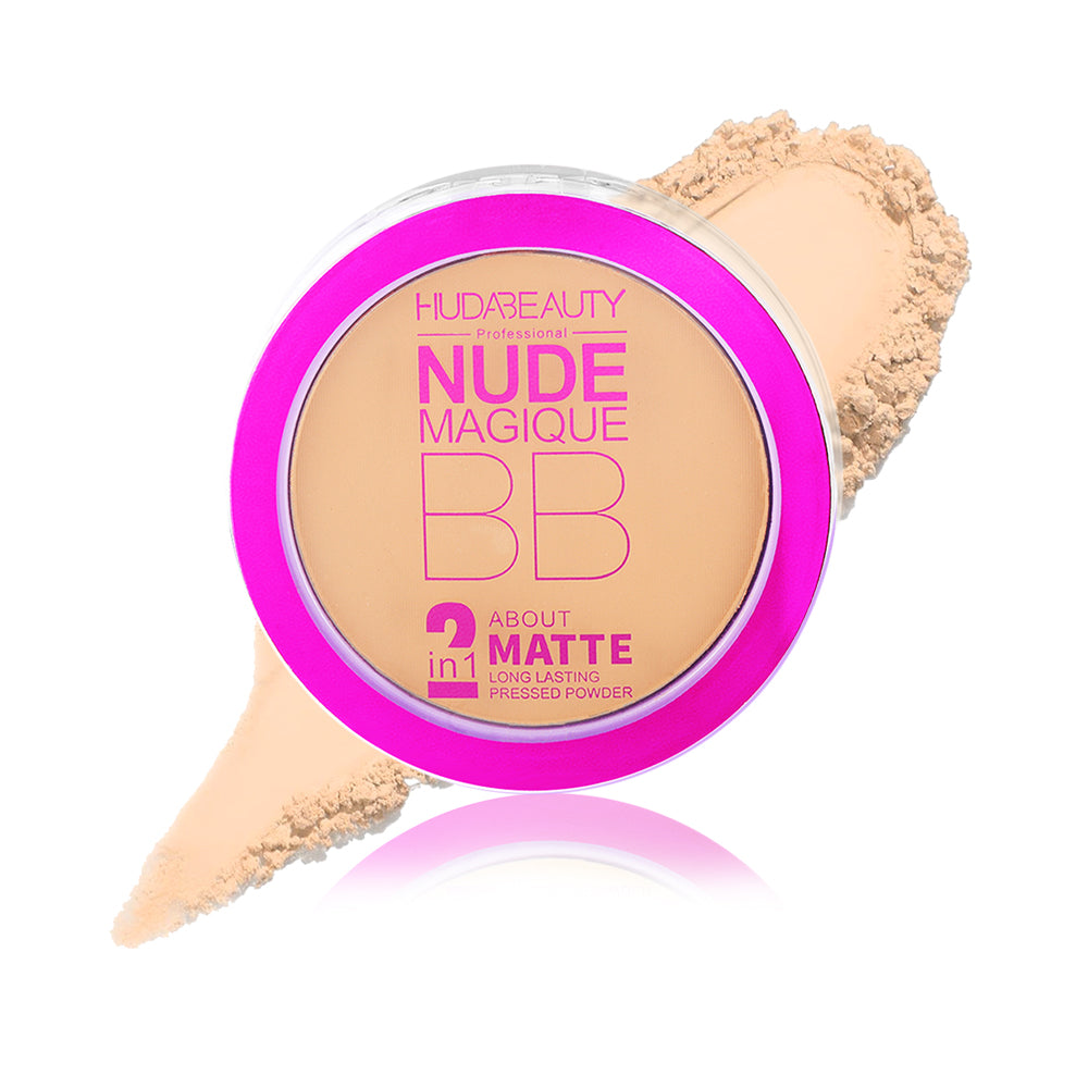 Huda Beauty Super BB Cream All-in-1  Long Lasting Pressed Powder | Dermatologist Tested, Clinicially Tested