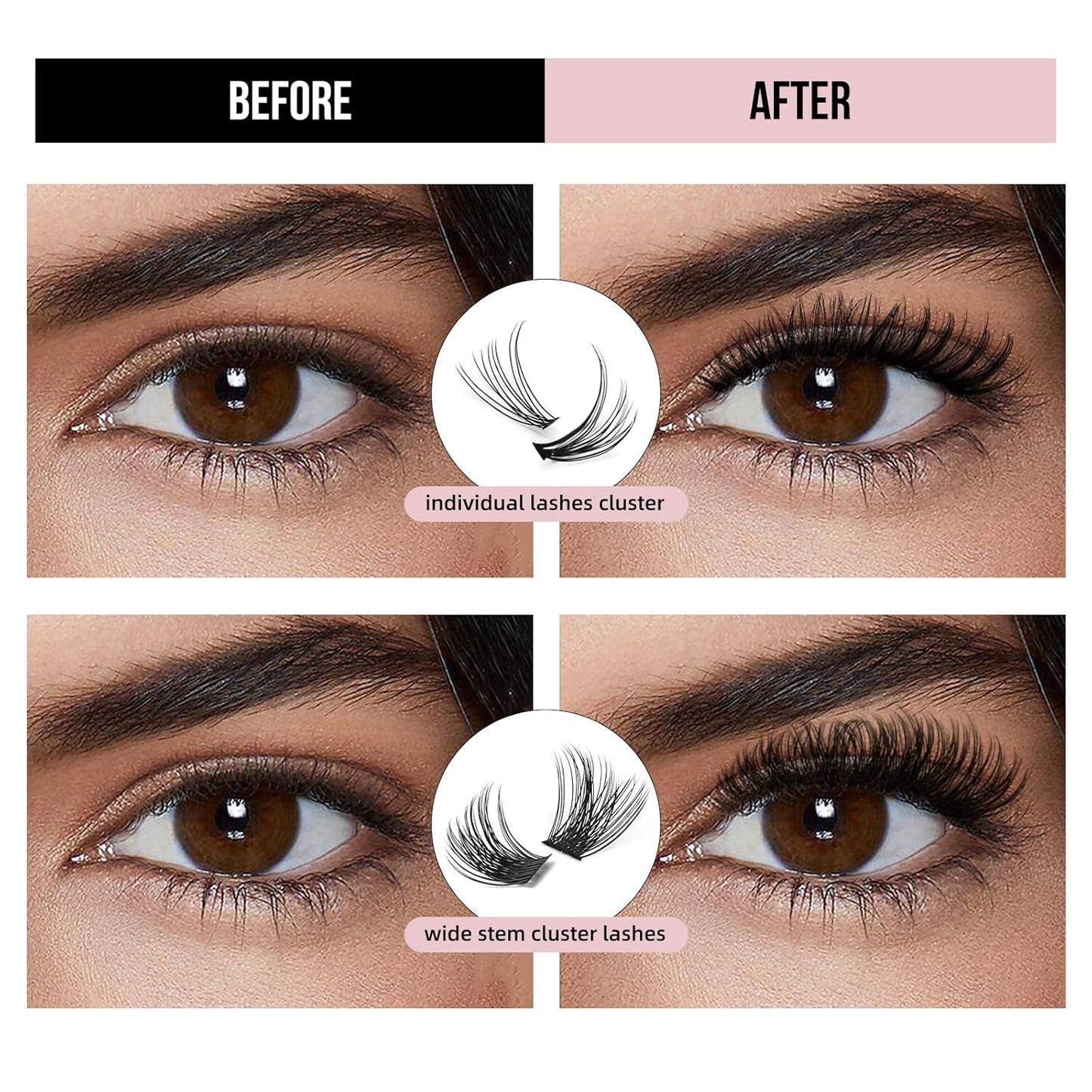 HUDA BEAUTY Sticky Tack Lash Glue – Super Hold Vegan Lash Adhesive – Premium, Latex-Free Individual Bond for Strip Eyelash Extensions, False Lashes