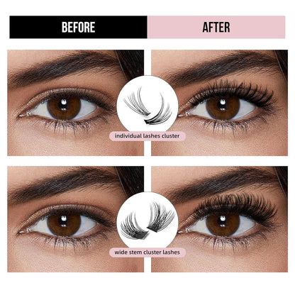 HUDA BEAUTY Sticky Tack Lash Glue – Super Hold Vegan Lash Adhesive – Premium, Latex-Free Individual Bond for Strip Eyelash Extensions, False Lashes
