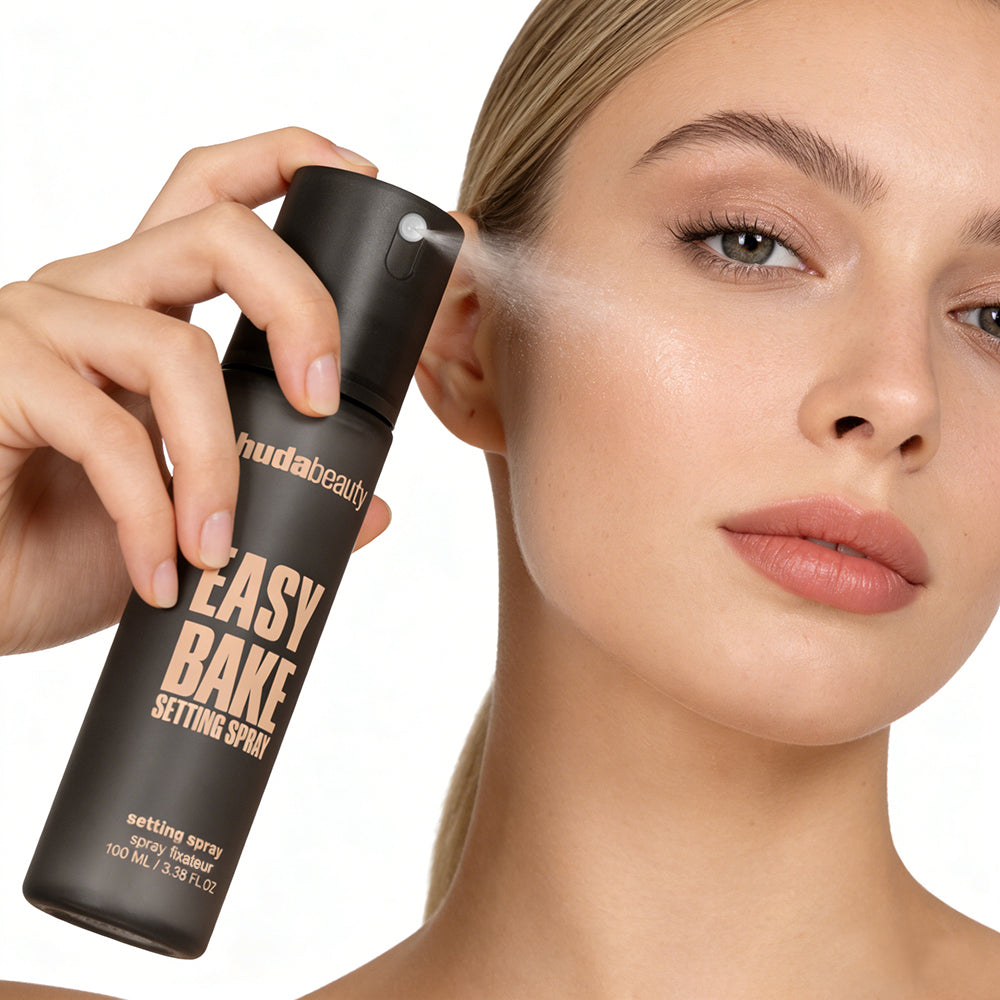 HUDA BEAUTY EASY BAKE SETTING SPRAY with 16-Hour Wear - Size: 3.38 oz / 100 ml