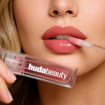 HUDA BEAUTY FAUX FILLER EXTRA SHINE LIP GLOSS