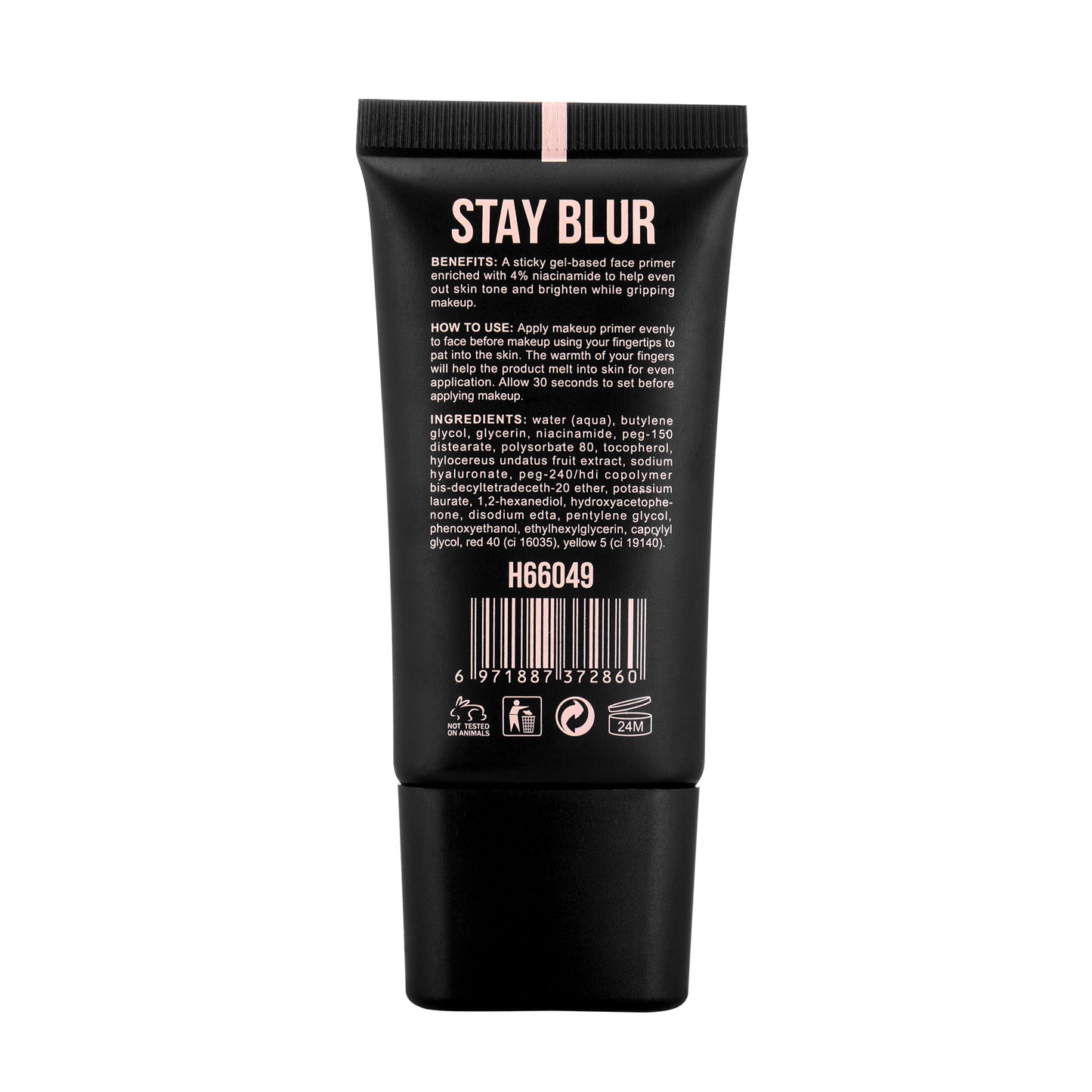 HUDA BEAUTY Stay Blur Smoothing Primer - Silicone-Free Smoothing & Pore Minimizing Oil Control (50ml / 1.69 oz)