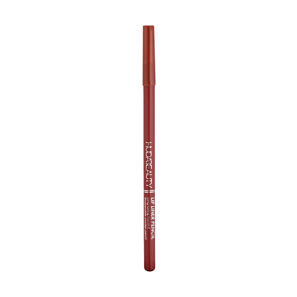 Huda Beauty Lip Liner Pencil, Highly-Pigmented Pencil For Shaping & Sculpting Lips, Semi-Matte Finish, Vegan & Cruelty-Free
