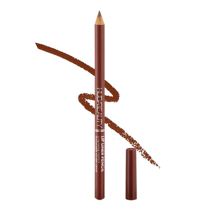 Huda Beauty Lip Liner Pencil, Highly-Pigmented Pencil For Shaping & Sculpting Lips, Semi-Matte Finish, Vegan & Cruelty-Free