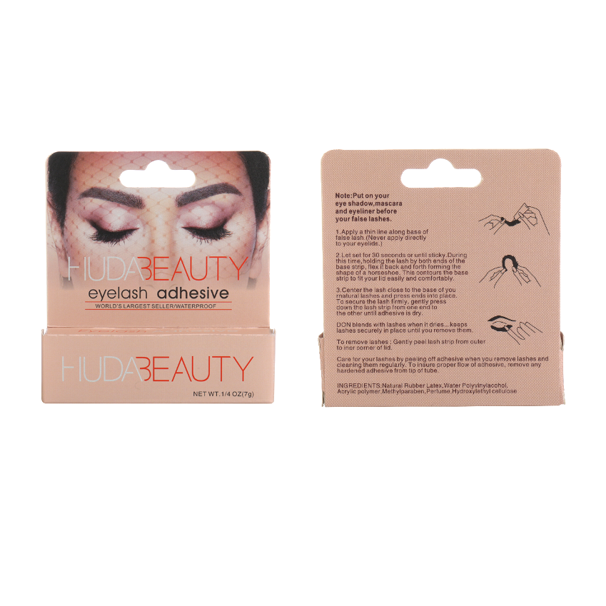 HUDA BEAUTY Sticky Tack Lash Glue – Super Hold Vegan Lash Adhesive – Premium, Latex-Free Individual Bond for Strip Eyelash Extensions, False Lashes