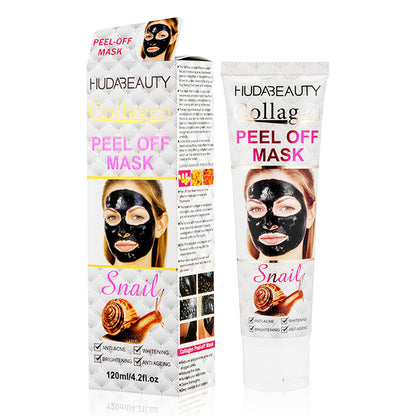 HudaBeauty 4.2 oz 120 ml Collagen Peel-Off Facial Mask: Reduce Sagging Dullness For Glowing Care