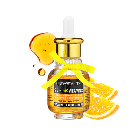 Huda Beauty Vatamin C+ Facial Serum for All Skin Types - Dermatologist Tested - Anti-Aging & Dark Spot Remover - Brightening, Clean Beauty, Cruelty-Free