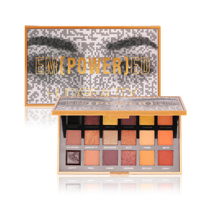 Huda Beauty Eyeshadow Palette Makeup Set, Matte Shimmer Glitter Pressed Pearl All Highly Pigmented Blending Powder