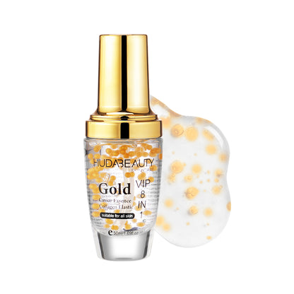 Huda Beauty Gold Caviar Essence Collagen Elastic 8 in 1 Skin Care Glow Collagen Booster Serum