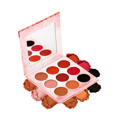 Huda Beauty Eyeshadow Palette Long-lasting Wear, Travel Makeup with Mirror Cruelty Free