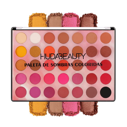 Huda Beauty Highly Pigmented Eye Makeup Palette Long Lasting Blendable Natural Colors Make Up Eye Shadows Cosmetics Gift Kit