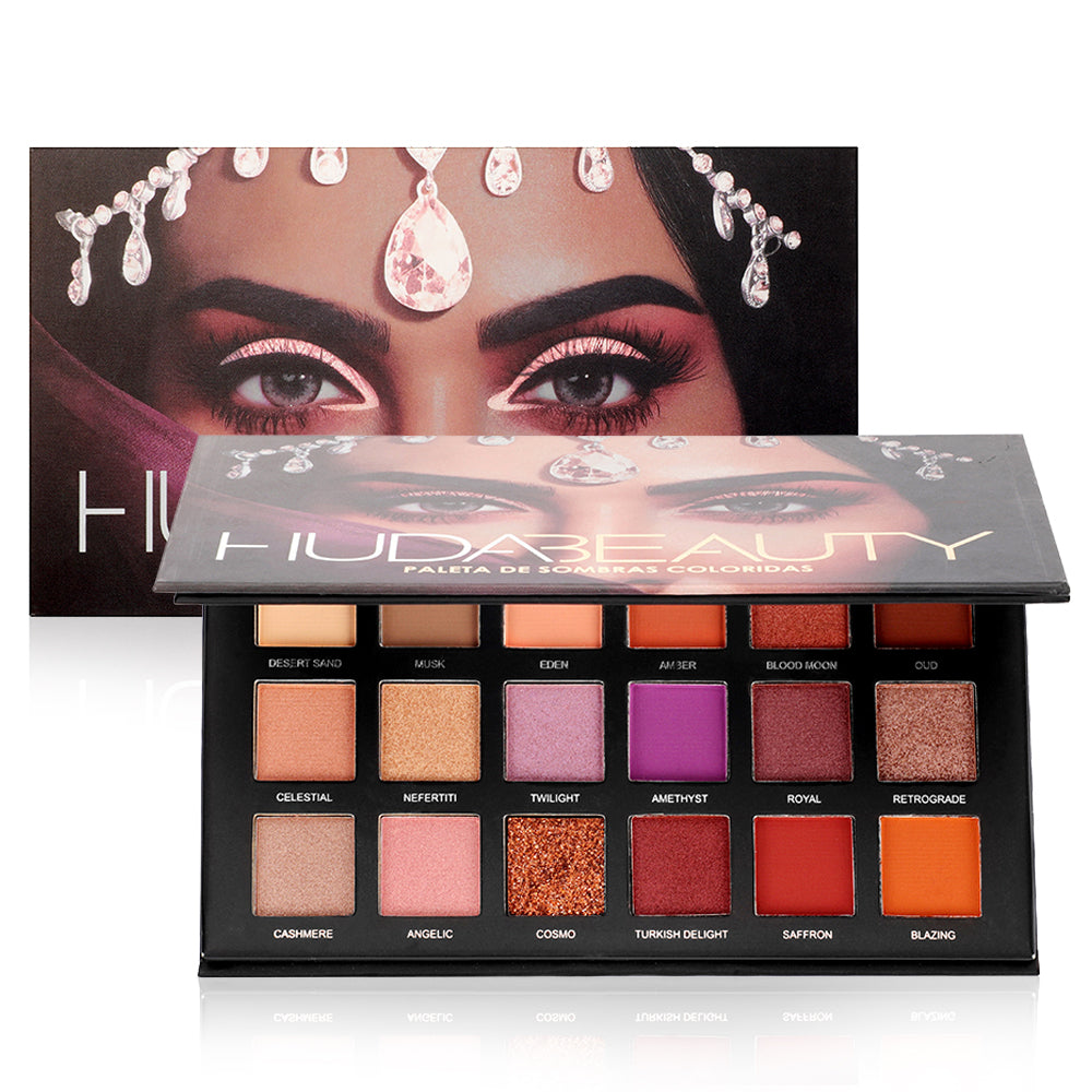 Huda Beauty Eyeshadow Palette Makeup  Highly Pigmented Blending Powder Natural Velvet Texture Eye Shadow Kit